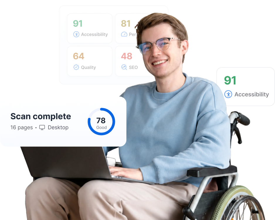 person holding laptop and sitting in a wheelchair